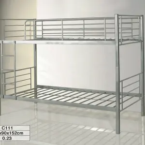 iron steel metal bunk bed / single / twin / full / queen / king size /heavy duty bedroom furniture mattress