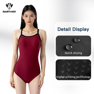 Traje de Baño de Una Pieza para Triatlón con Logotipo Personalizado, Impresión por Transferencia de Calor, 220g, Secado Rápido, Transpirable y Ajustado - Product Image 3