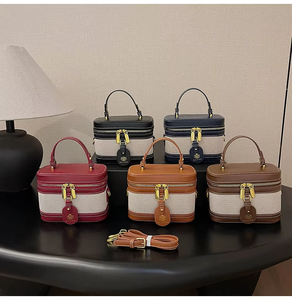 Sac fourre-tout spacieux en cuir PU, dernier design, pour femme, sac à main tendance avec bandoulière unique, fermeture éclair, doublure en polyester portable - Product Image 3