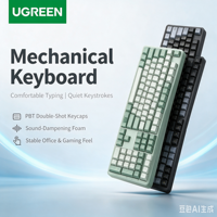 Clavier mécanique Greenlink filaire avec interrupteurs rouges silencieux, clavier de bureau pour ordinateur portable USB 3.0 pour garçons et filles, jeux Esports