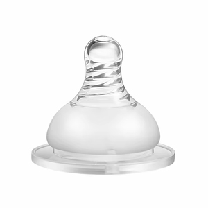 Tetina de bebé de cuello ancho sin BPA, tetina de silicona suave - Product Image 4
