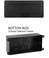 Muebles de fábrica, mesa de conferencia, escritorio abatible oculto, 2 tomas de corriente de la UE, 1 puerto de USB-A y 1 toma de corriente de puerto de USB-C con interruptor