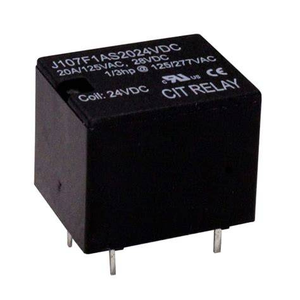 New Power <b>Relay</b> Over 2 Amps J107F1AS2024VDC.80 General Purpose <b>Relay</b> SPST-NO (1 Form A) 24VDC Coil Through Hole - Product Image 1