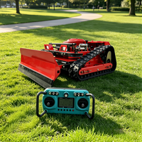 Livraison Gratuite SDLOT Tondeuse à Gazon Industrielle sur Chenilles CE EPA EURO5 Robot RC Sans Fil Coupe-Herbe Multifonctionnel pour Jardin