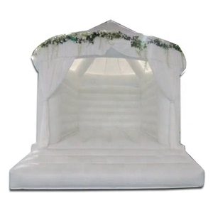 Neues aufblasbares weißes Schloss für Erwachsene, Outdoor-Hüpfburg für Hochzeiten - Product Image 4