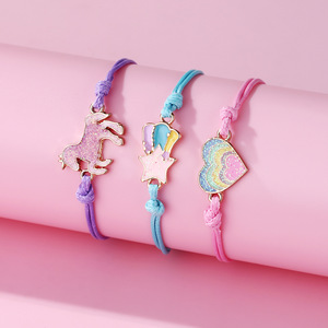 Bestone Niedliche Großhandels-BFF-Freundschaftsarmbänder – Geflochtene Charm-Armbänder für Kinder – Maßgefertigte Kinderarmbänder für Mädchen - Product Image 1