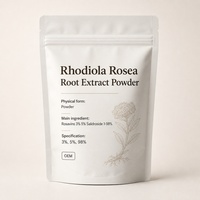 Extrait de racine de Rhodiola Rosea en poudre 3% 5% Salidroside – Soutient l'immunité – Matière première végétale naturelle – 1kg – Échantillon gratuit