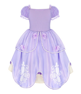 Costume de princesse <span class=keywords><strong>Sofia</strong></span> fantaisie, robes de princesse pour filles, costume de princesse Raiponce pour filles, costume de cosplay pour enfants, costumes de télévision et de cinéma - Product Image 6