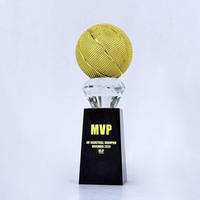 Trophées et Plaques Personnalisés avec Logo pour Cérémonies de Remise de Prix, Football, Basketball, Ballons, Trophées en Cristal