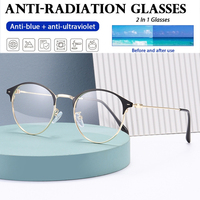 Gafas Fotocromáticas Anti-Radiación y Anti-Luz Azul para Hombre y Mujer, Lentes de Sol con Cambio Automático de Color, Montura con Lentes que Cambian de Color