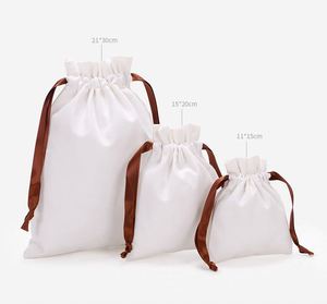 Eco-Friendly Personalized Canvas Cotton <b>Drawstring</b> Bag Recyclable Jewelry Packaging for <b>Bracelets</b> Glasses Grocery Bag - Product Image 4