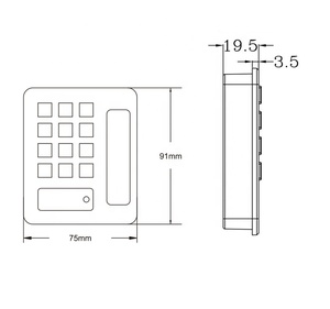 Hàn Quốc Thiết Kế Độc Đáo Phong Cách Bàn Phím Kỹ Thuật Số Thông Minh Khóa Tủ Cho Văn Phòng Và Khách Sạn Tủ Khóa - Product Image 5