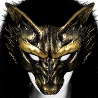 Masque intégral de renard loup transfrontalier pour fête, cosplay, Halloween, carnaval - Accessoire de costume réaliste en mousse PU
