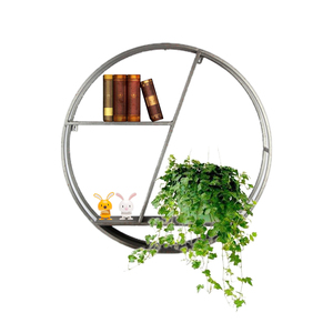 Modern <strong>Gold</strong> Chinese Iron Metal <strong>Wall</strong> <strong>Shelf</strong> Living Room Farmhouse and Apartment Book Storage Hanging Decorative <strong>Wall</strong> Decor <strong>Shelf</strong> - Product Image 4