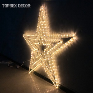 Étoiles de Noël décoratives extérieures lumières à led Vente en gros personnalisé Toprex Decor vacances - Product Image 4