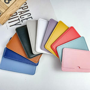 Dompet Rfid memblokir pemegang kartu ID pemegang kartu kulit sangat ramping pemegang kartu minimalis tempat kartu merah muda dengan <span class=keywords><strong>3</strong></span> Slot - Product Image 1