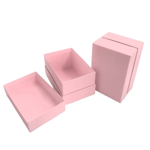 Tùy Chỉnh Sang Trọng Hai-Mảnh Nắp Và Dưới Đồng Bằng Màu Trắng Bảng Màu Xám Cứng Nhắc Hộp Giấy Cho Trà - Product Image 1