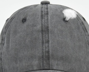 Casquette de baseball 6 panneaux en coton lavé, style vintage, avec logo personnalisé, casquette structurée vierge pour la vente en gros, visière <span class=keywords><strong>pare</strong></span>-<span class=keywords><strong>soleil</strong></span> pour les propriétaires de marques - Product Image 4
