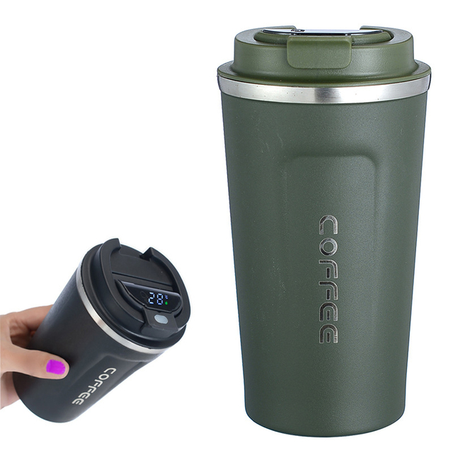 17oz 510ml Smart Drinkware Led Temperature Control Display Travel Coffee Cup Custom Digital Intelligent Led Coffee Mug