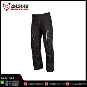 Doubles-poches Respirant Noir-Couleur Heavy-duty Motorcycle Cordura TwextileLightweight-Pantalon en coton coupe-vent - Product Image 3