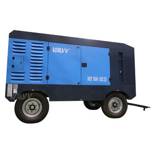 Compresseur d'air à vis portable diesel Vialvv 750 Cfm, robuste, lubrifié, refroidi par air, pour plateforme de forage - Product Image 2