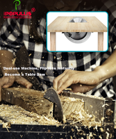 Scie circulaire électrique professionnelle IPOPULUS 1600W185mm pour le bois, avec coupe biseautée précise pour la menuiserie et la construction