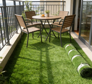 Césped Artificial para Jardín y Paisajismo, Ecológico, Impermeable, de Alta Densidad, Ignífugo, Antideslizante, Verde - Product Image 5