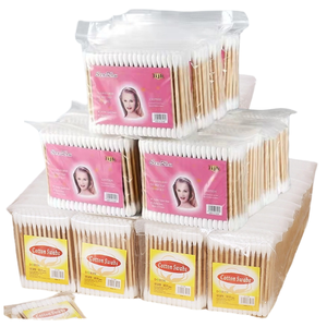 Bâtonnets de <span class=keywords><strong>coton</strong></span> écologiques portables à double tête, en gros de Chine, <span class=keywords><strong>prix</strong></span> de gros, écouvillons cosmétiques, bâtonnets d'oreille en bois de bambou - Product Image 1