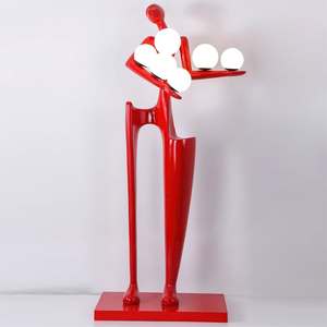Escultura Figurativa Moderna Abstracta Personalizada <span class=keywords><strong>de</strong></span> Fibra <span class=keywords><strong>de</strong></span> Vidrio, Equipada con Cubiertas <span class=keywords><strong>de</strong></span> Luz LED, para Centros Comerciales, Hoteles, Espacios Exteriores - Product Image 5