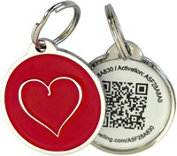 Vente en gros de métal vierge gravure laser personnalisée cordon QR étiquette en silicone NFC pour animaux de compagnie