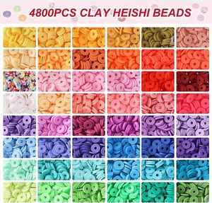 5000 Pcs <b>Clay</b> <b>Bead</b> Set 24 Colors DIY Craft Jewelry Making Bracelet <b>Kit</b> with Custom Logo USA Mairun Brand - Product Image 2
