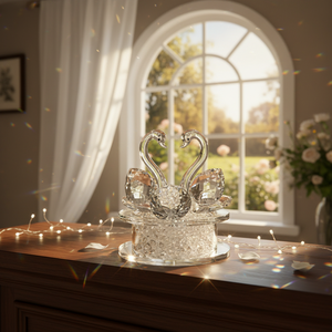 Cigni di Vetro - Decorazioni in Cristallo e Acchiappasole di Alta Qualità Senza Confezione - Product Image 3