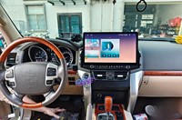 12.3 "Digital instrumen kokpit Virtual alat ukur Cluster untuk Toyota Land Cruiser Prado 150 2004-2009 layar Speedometer dasbor