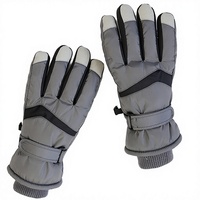 Gants de snowboard résistants à l'eau, antidérapants, compatibles avec les écrans tactiles, chauds, en velours, coupe-vent, avec poche cachée, ajustables, pour l'hiver