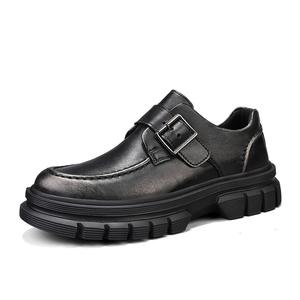 Zapatos Derby para Hombre 2025, de Cuero Genuino, con Suela Gruesa, Casuales, Formales para Negocios, que Aumentan la Altura, Ligeros, Sin Cordones - Product Image 5
