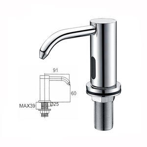 <span class=keywords><strong>Dispensador</strong></span> automático <span class=keywords><strong>de</strong></span> jabón <span class=keywords><strong>de</strong></span> cocina con sensor <span class=keywords><strong>de</strong></span> baño <span class=keywords><strong>cromado</strong></span> para accesorios <span class=keywords><strong>de</strong></span> hotel - Product Image 1
