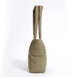 CHANGRONG Custom Nylon Puffer Tote <strong>Bags</strong> Durable and Custom Printed Logo - Product Image 4