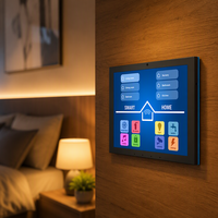 Panel Kontrol Rumah Pintar Android 14 RK3576S 10.1 Inci Zigbee Matter Thread POE Tablet Sentuh Dinding Dengan Port I/O RS485 PC