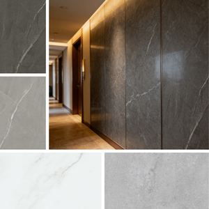 Panneaux <span class=keywords><strong>de</strong></span> cloison en aluminium à grain <span class=keywords><strong>de</strong></span> pierre pour revêtement intérieur commercial, design minimaliste, OEM |   Gym à domicile - Product Image 5