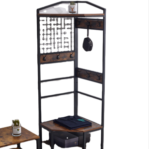 <span class=keywords><strong>Ingresso</strong></span> ad angolo dell'albero della Hall con <span class=keywords><strong>appendiabiti</strong></span> per scarpiera organizzatore per scarpiera con gancio per <span class=keywords><strong>appendiabiti</strong></span> per camera da letto dell'ufficio domestico - Product Image 1