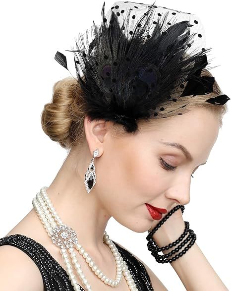 Fascinators 20s Gatsby Flapper Accessories Art Deco Party 