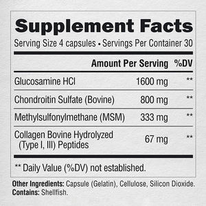 Capsules de <span class=keywords><strong>Glucosamine</strong></span> <span class=keywords><strong>HCl</strong></span> OEM/ODM, 120 unités, Compléments alimentaires pour la santé des articulations et des os, Végétaliens, Biologiques, Faibles en glucides, Halal, Pour femmes enceintes - Product Image 6