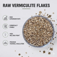 Flocons de vermiculite pour isolation thermique, panneaux ignifuges, isolation légère pour béton, isolation en vrac, qualité haute température