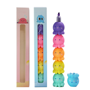 Dễ thương <span class=keywords><strong>Mini</strong></span> <span class=keywords><strong>Highlighter</strong></span> bút Stackable Kawaii Bút Đánh Dấu lớp học trường Pastel màu tô sáng dễ thương văn phòng phẩm đánh dấu - Product Image 6