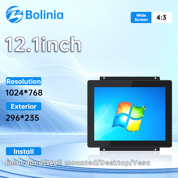 15.6/15/Inch Rack Mount Industrial Open Frame Embedded Capacitive Touch Screen IPS HD SSD Metal Panel PC in Stock