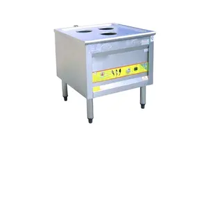 stainless steel high quality factory price four holes gas rice noodle steam cooker for momo and steamed bun