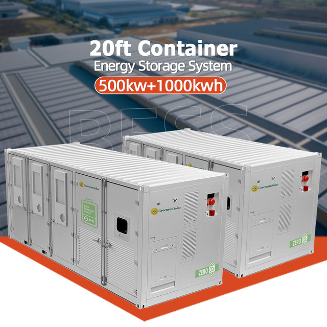 1MWh Bess Solar Battery Energy Storage System 500kw Hybrid Inverter 2MWh 3MWh 20ft Lifepo4 Battery Container
