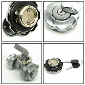 Bouchon de réservoir de carburant de moto avec serrure et clé, pièces de modification universelles compatibles avec le kit de verrouillage de robinet de carburant de moto CG125 - Product Image 3