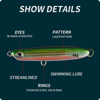 Leurre de pêche japonais en métal 21g/32g/45g, jig lumineux pour la pêche en mer au slow pitch, idéal pour le bar et le thon