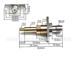 Conector de Alta Frecuencia de 3.5mm SMA, Sonda de Prueba RF con Dientes, Carrera de 6mm, para Pruebas de Teléfonos Móviles - Product Image 1